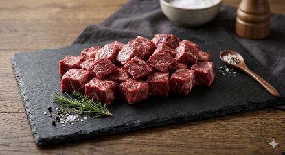 Bild von BIO Rindsgulaschfleisch - € 20,40 pro kg